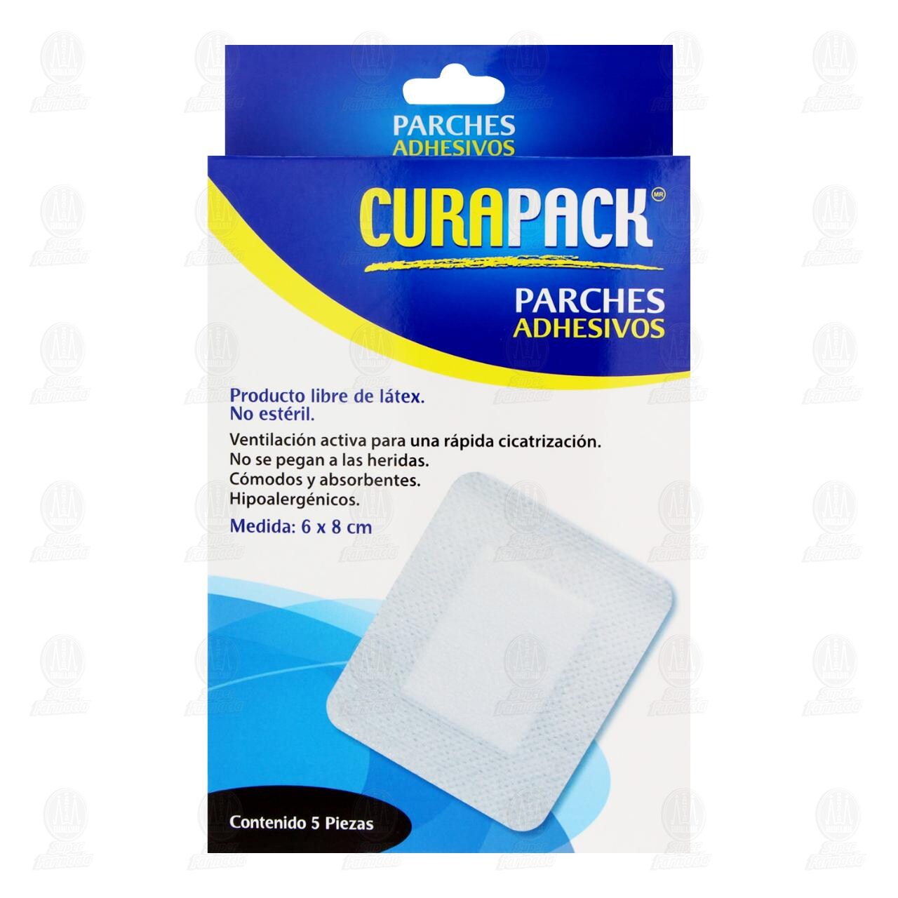 Parches Adhesivos Curapack 6cm x 8cm, 5 pzas. image number 1
