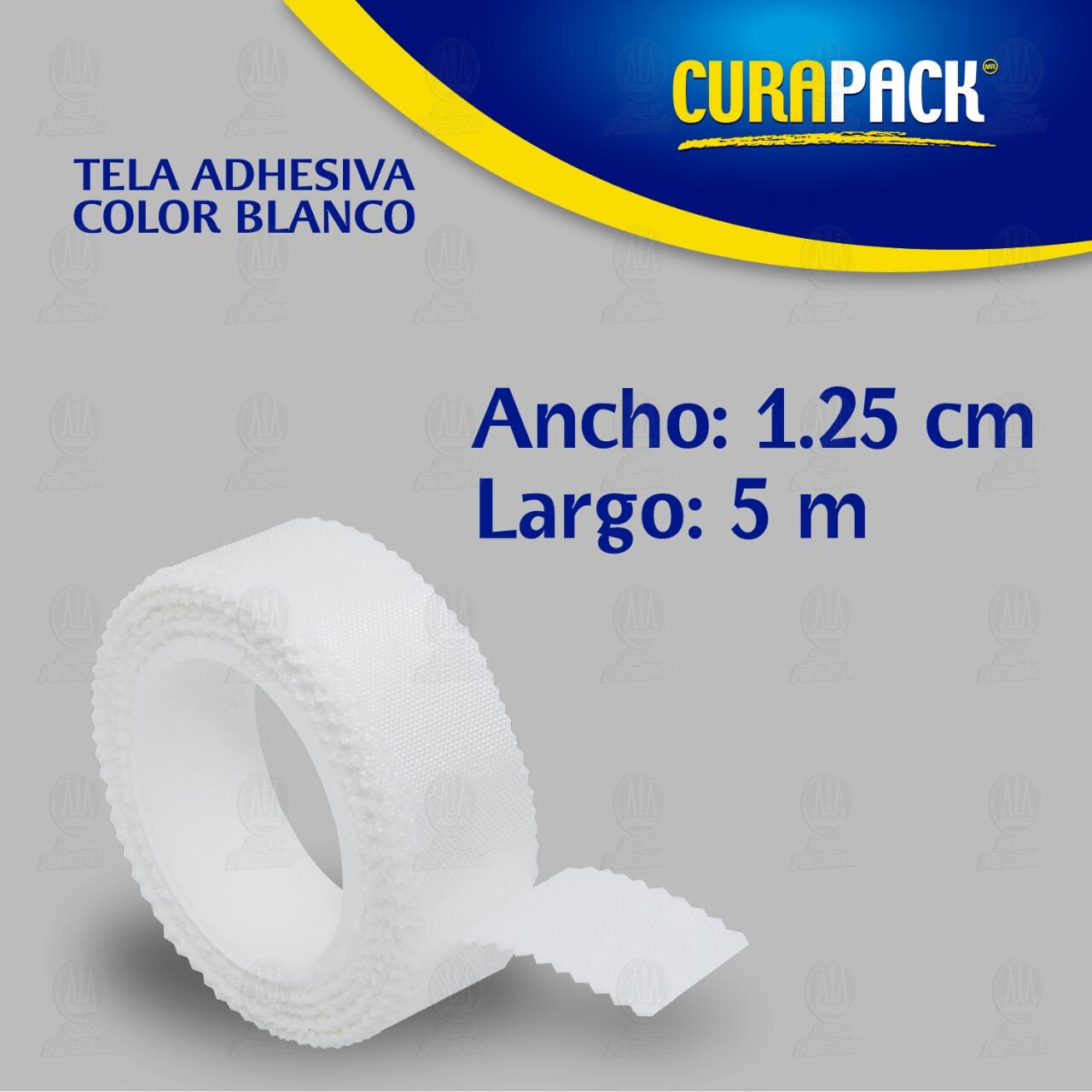 Tela Adhesiva Curapack Color Blanco 1.25cm x 5m, 1 pz. image number 2