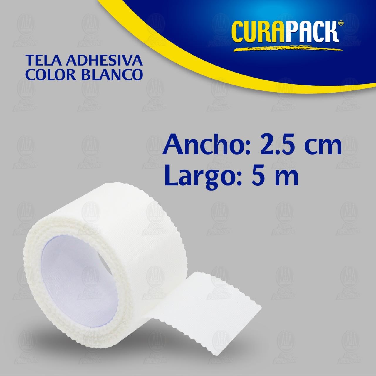 Tela Adhesiva Curapack Color Blanco 2.5cm x 5m, 1 pz. image number 2