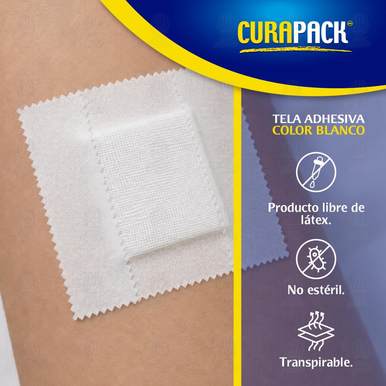 Tela Adhesiva Curapack Color Blanco 2.5cm x 5m, 1 pz. image number 3