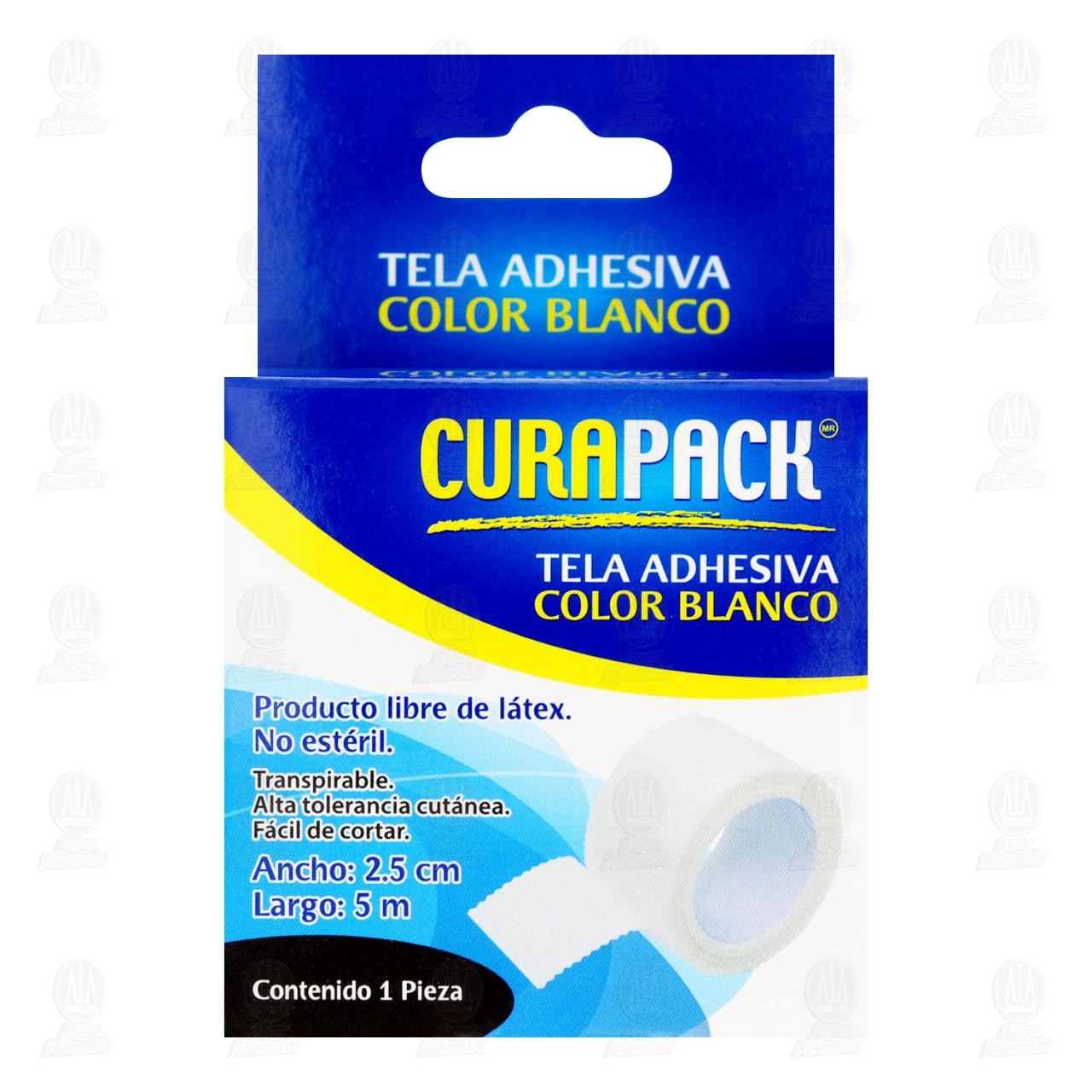 Tela Adhesiva Curapack Color Blanco 2.5cm x 5m, 1 pz. image number 1