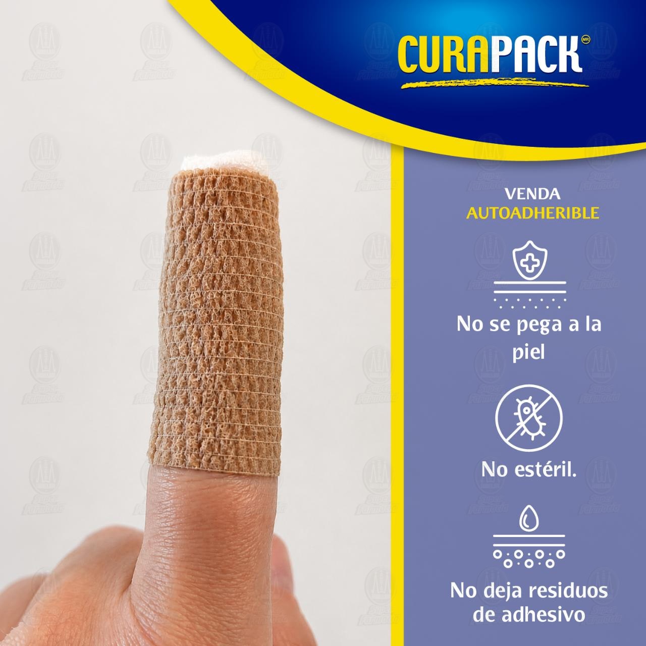 Venda Autoadherible Curapack Piel 5 cm x 4.5 m, 1 pz. image number 3