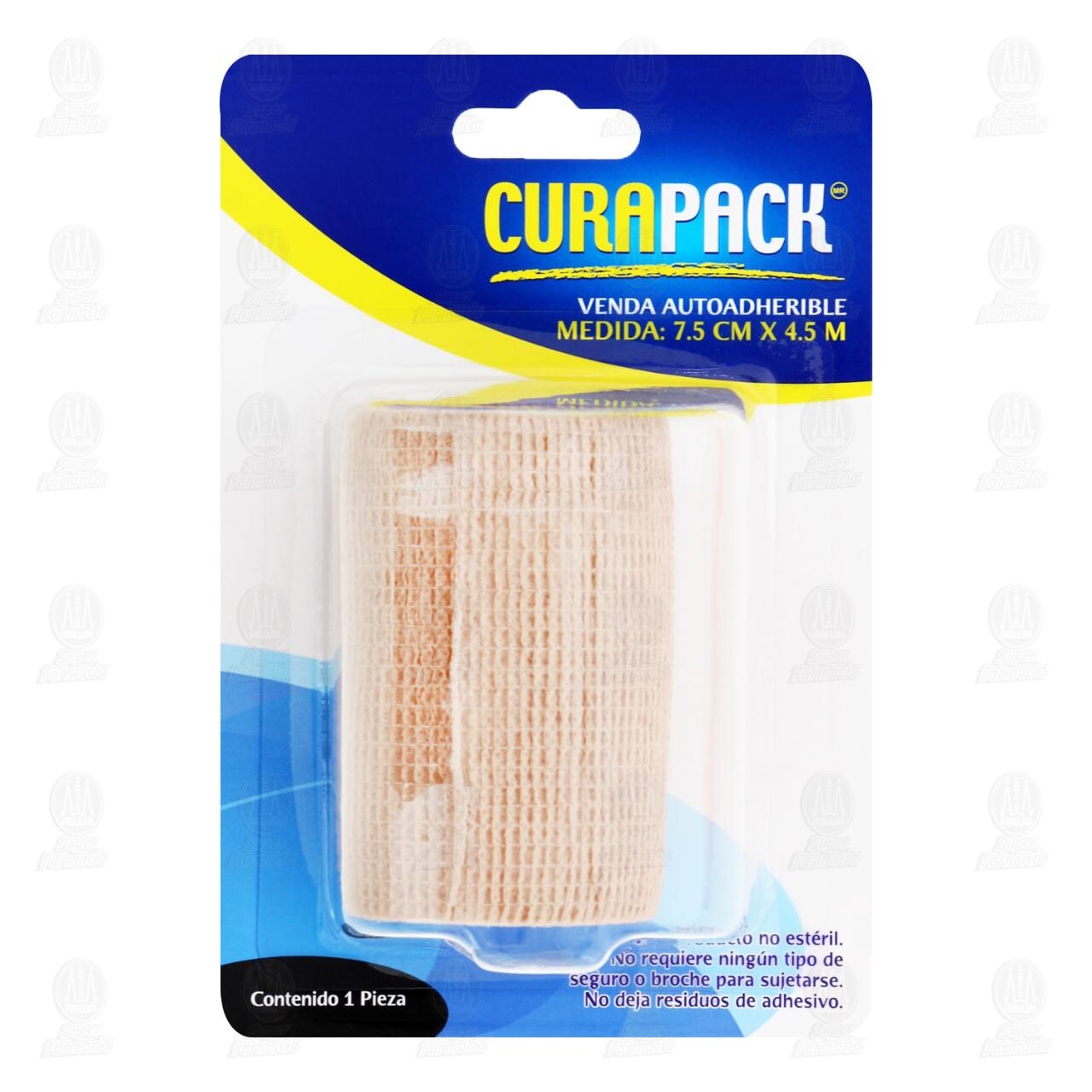 Venda Autoadherible Curapack Piel 7.5 cm x 4.5 m, 1 pz. image number 0
