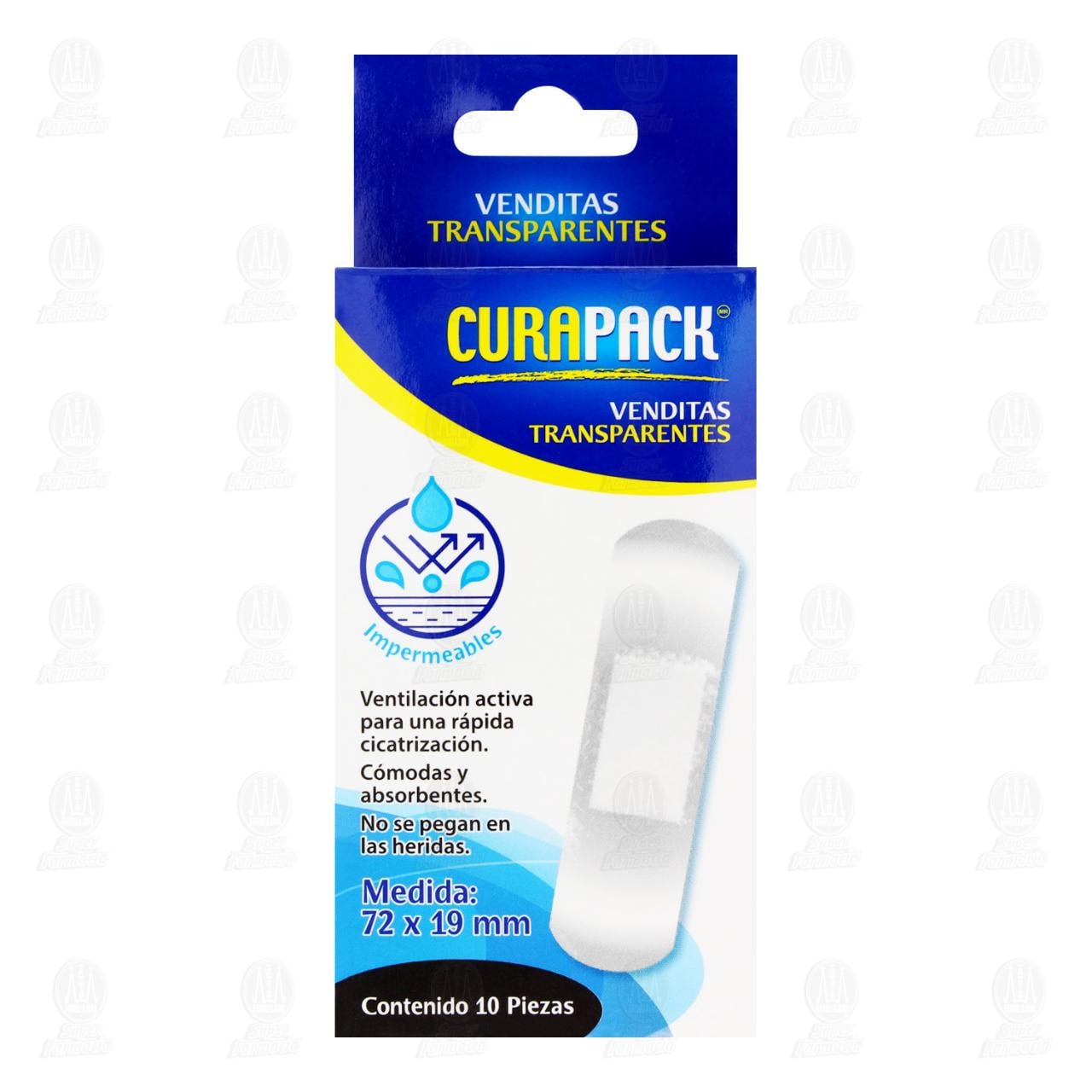 Venditas Curapack Transparentes 72mm x 19mm, 10 pzas. image number 1