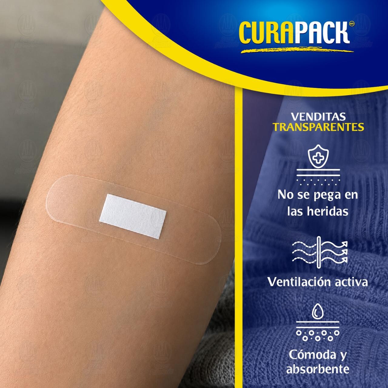 Venditas Curapack Transparentes 72mm x 19mm, 50 pzas. image number 3
