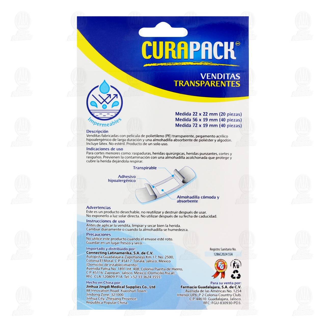 Venditas Curapack Transparentes Varios Tamaños, 100 pzas. image number 2