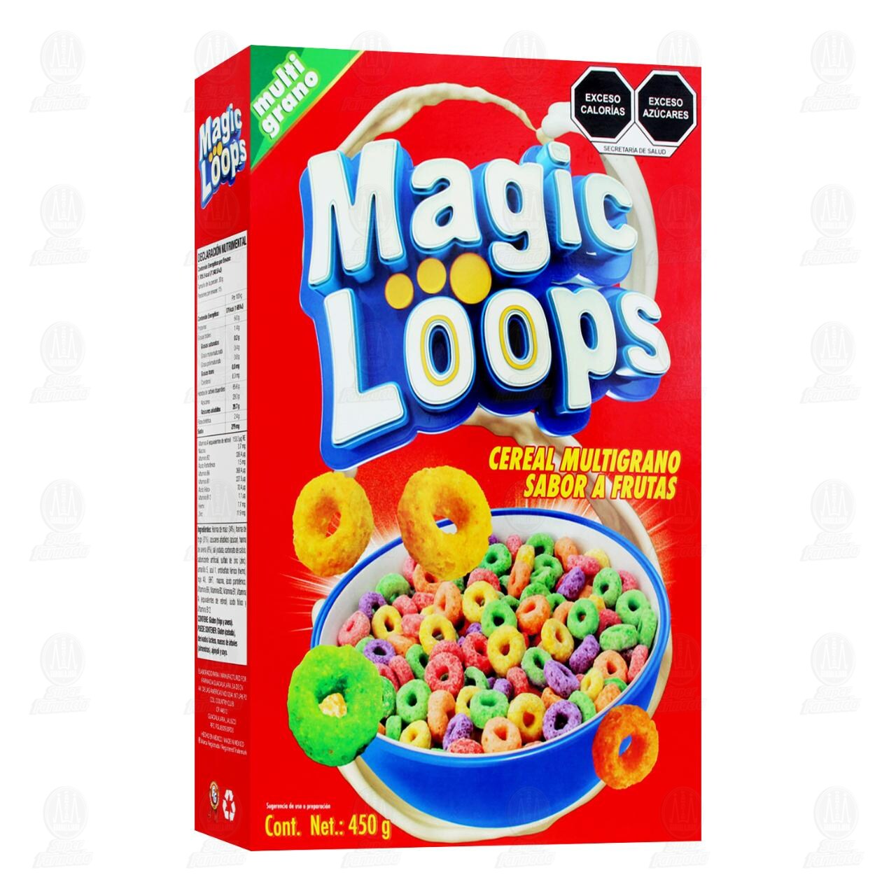 Cereal Magic Loops con Sabor a Frutas, 450 gr. image number 0