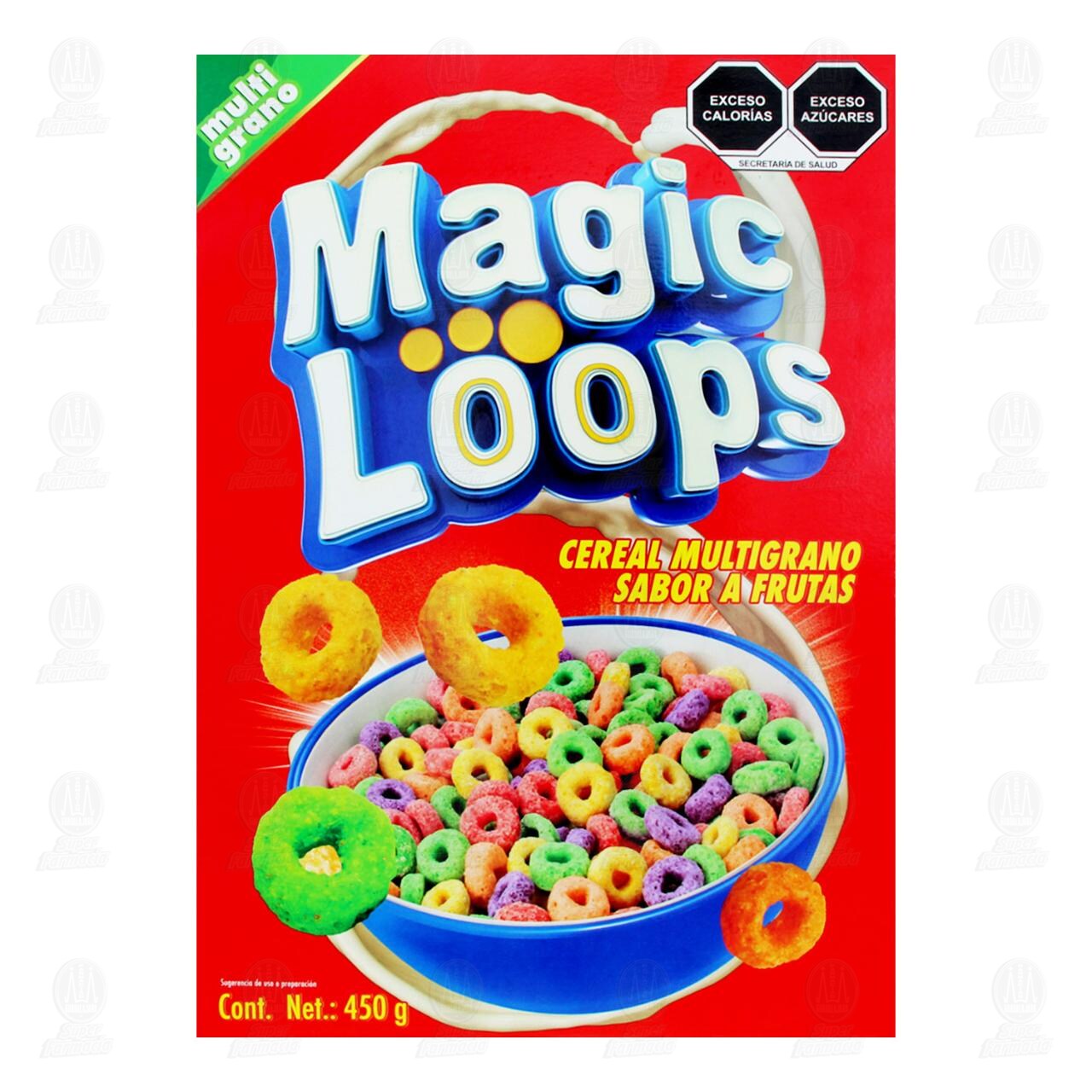 Cereal Magic Loops con Sabor a Frutas, 450 gr. image number 1