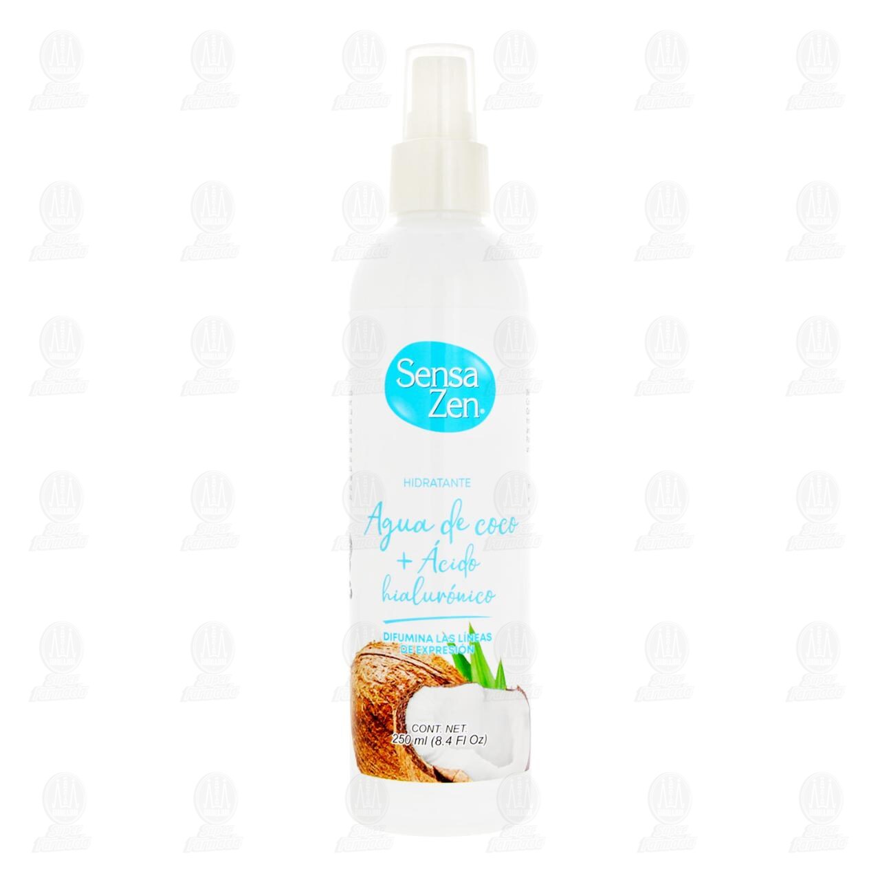 Agua de Coco Sensa Zen + Ácido Hialurónico, 250 ml. image number 1
