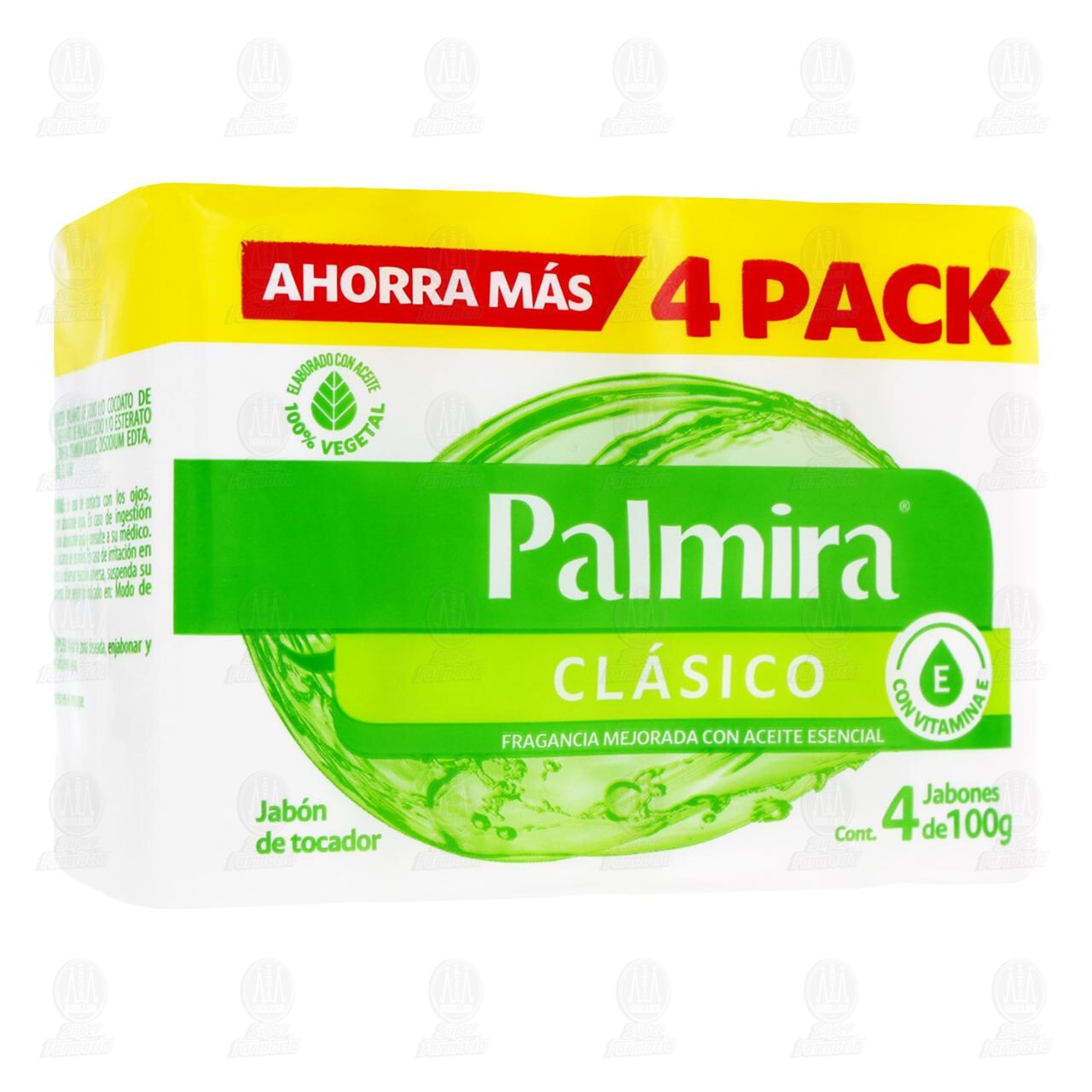 Pack Jab&oacute;n de Tocador Palmira Cl&aacute;sico, 4 pzas de 100 gr c/u. image number 0