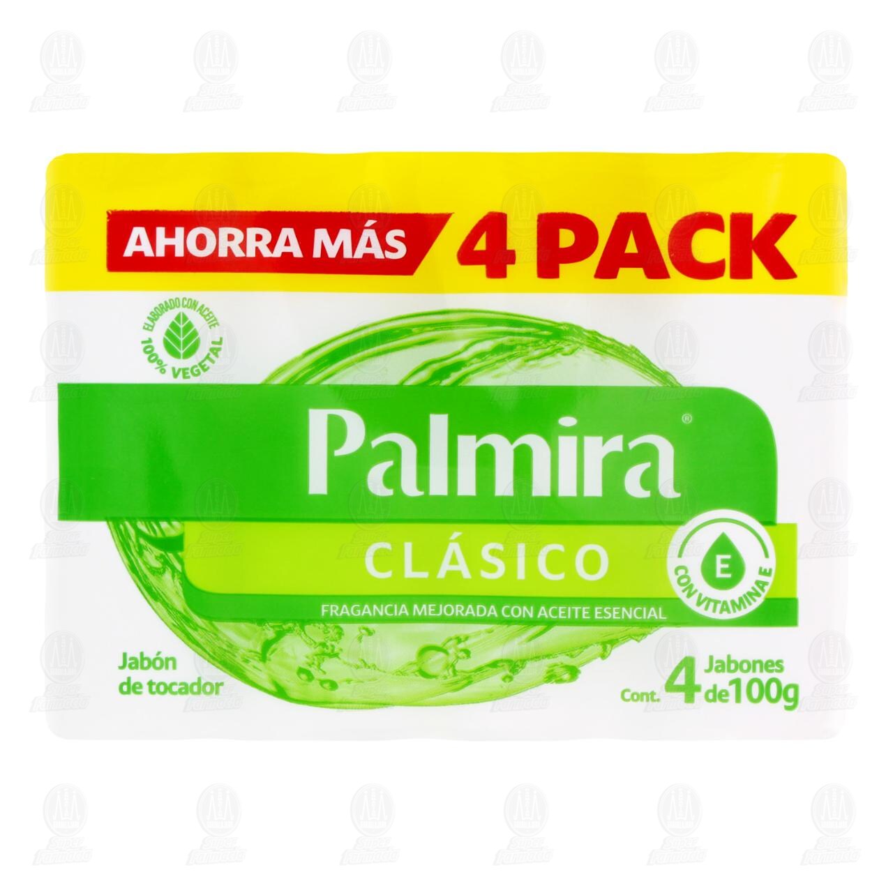 Pack Jab&oacute;n de Tocador Palmira Cl&aacute;sico, 4 pzas de 100 gr c/u. image number 1