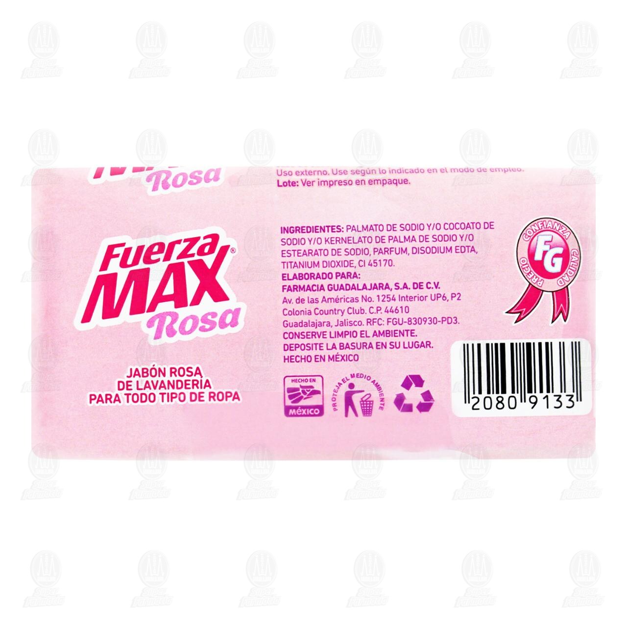 Jabón de Lavanderia Fuerza Max Rosa con Fragancia Mejorada, 200 gr. image number 2