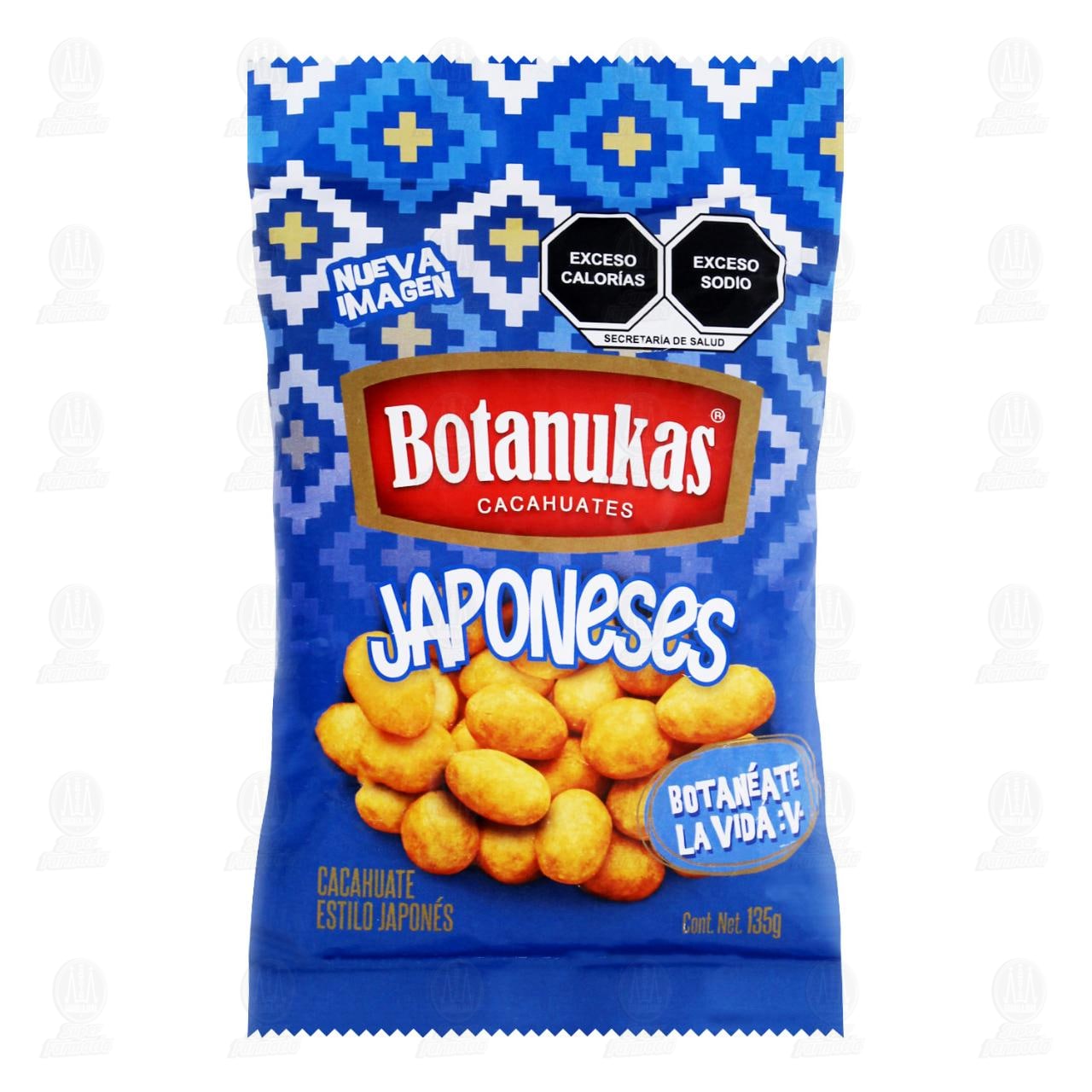 Cacahuates Botanukas Japoneses, 135 gr.