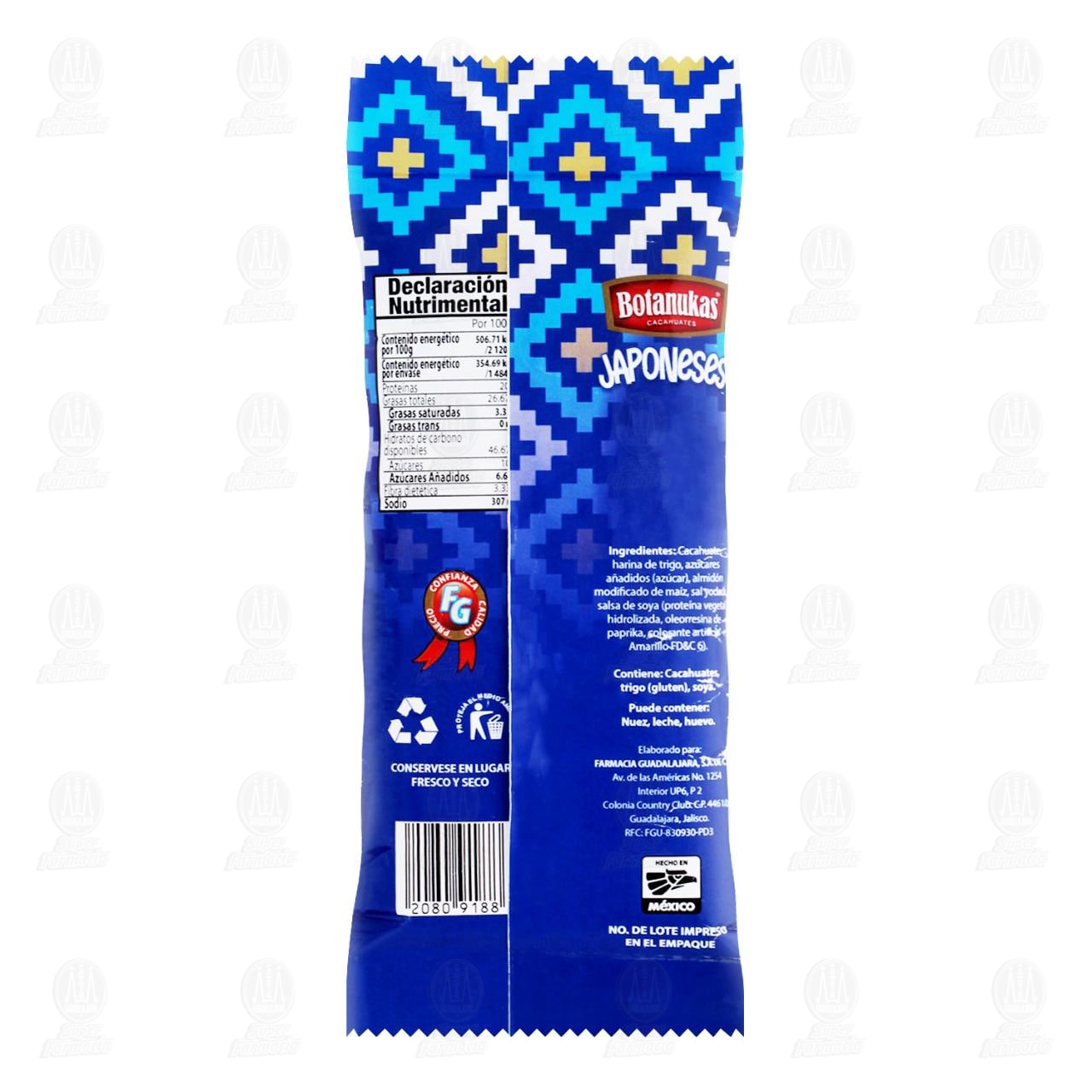 Cacahuates Botanukas Japoneses, 70 gr. image number 1