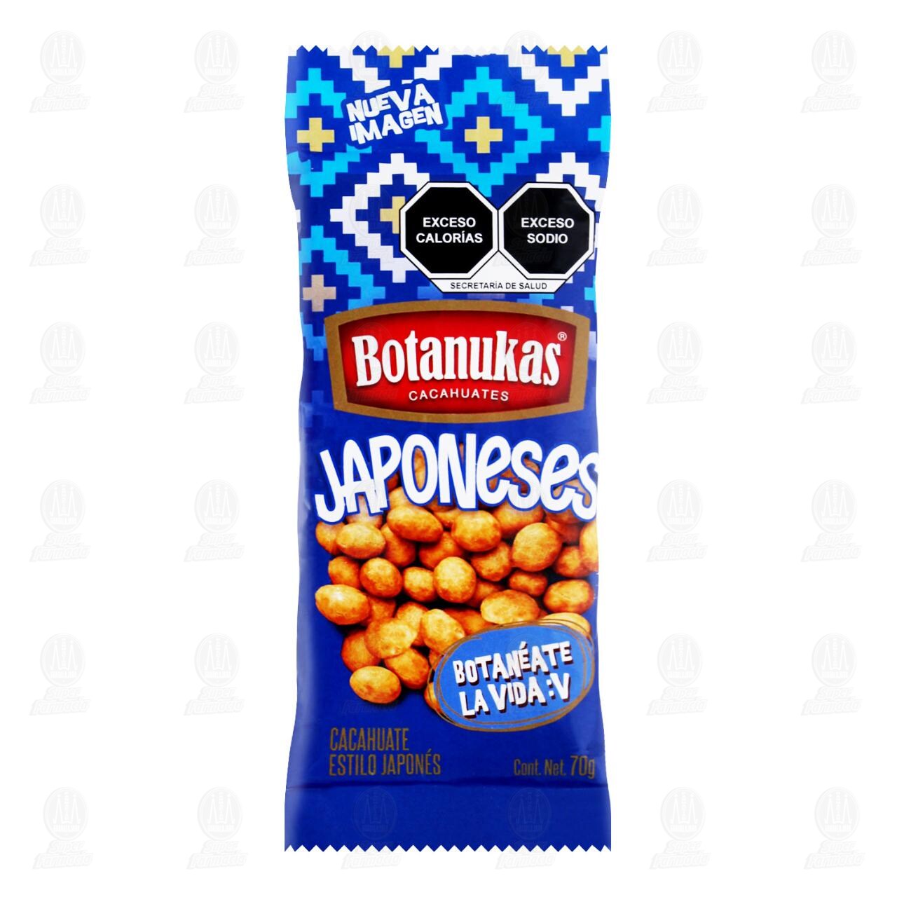 Cacahuates Botanukas Japoneses, 70 gr.