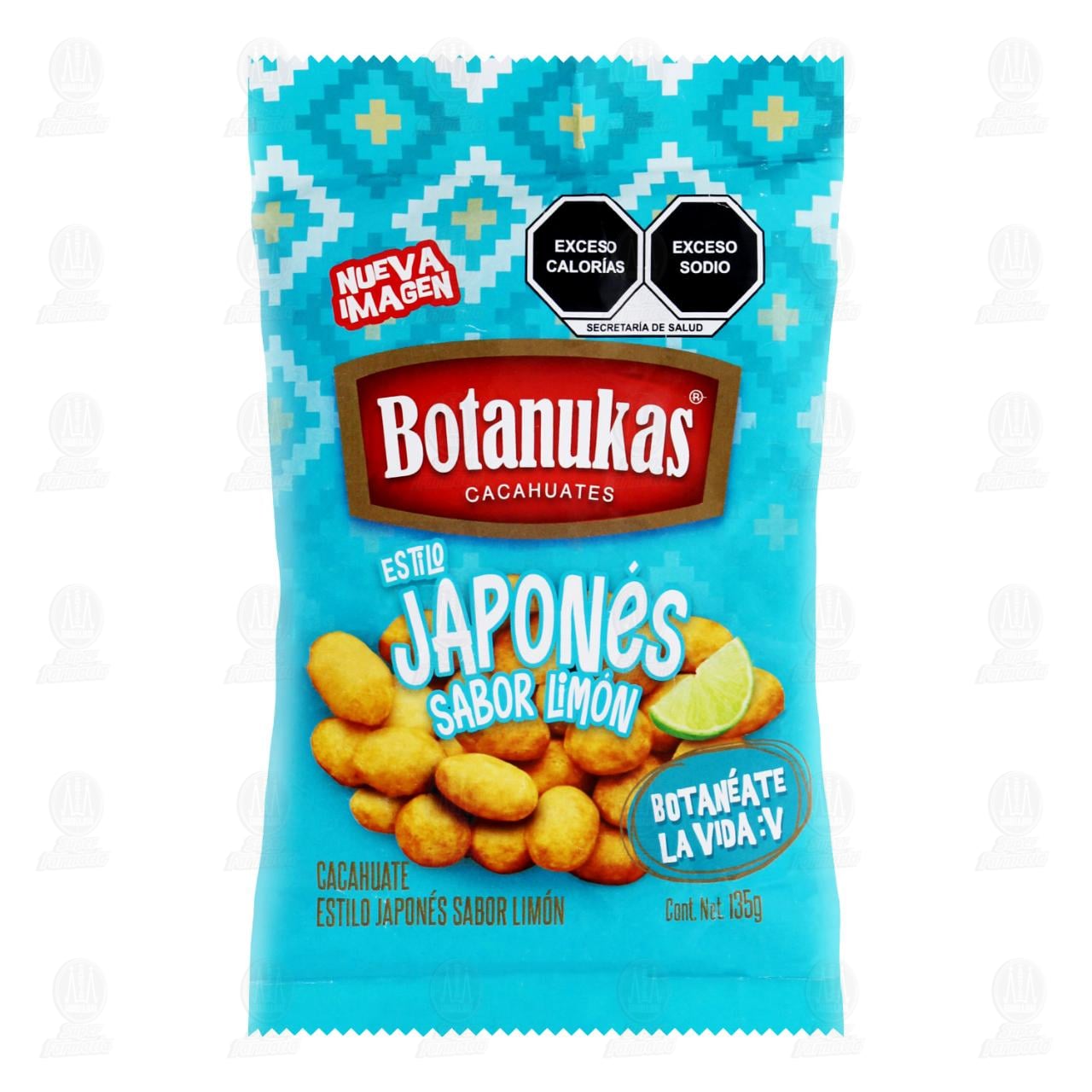 Cacahuates Botanukas Japonés Sabor Limón, 135 gr. image number 0