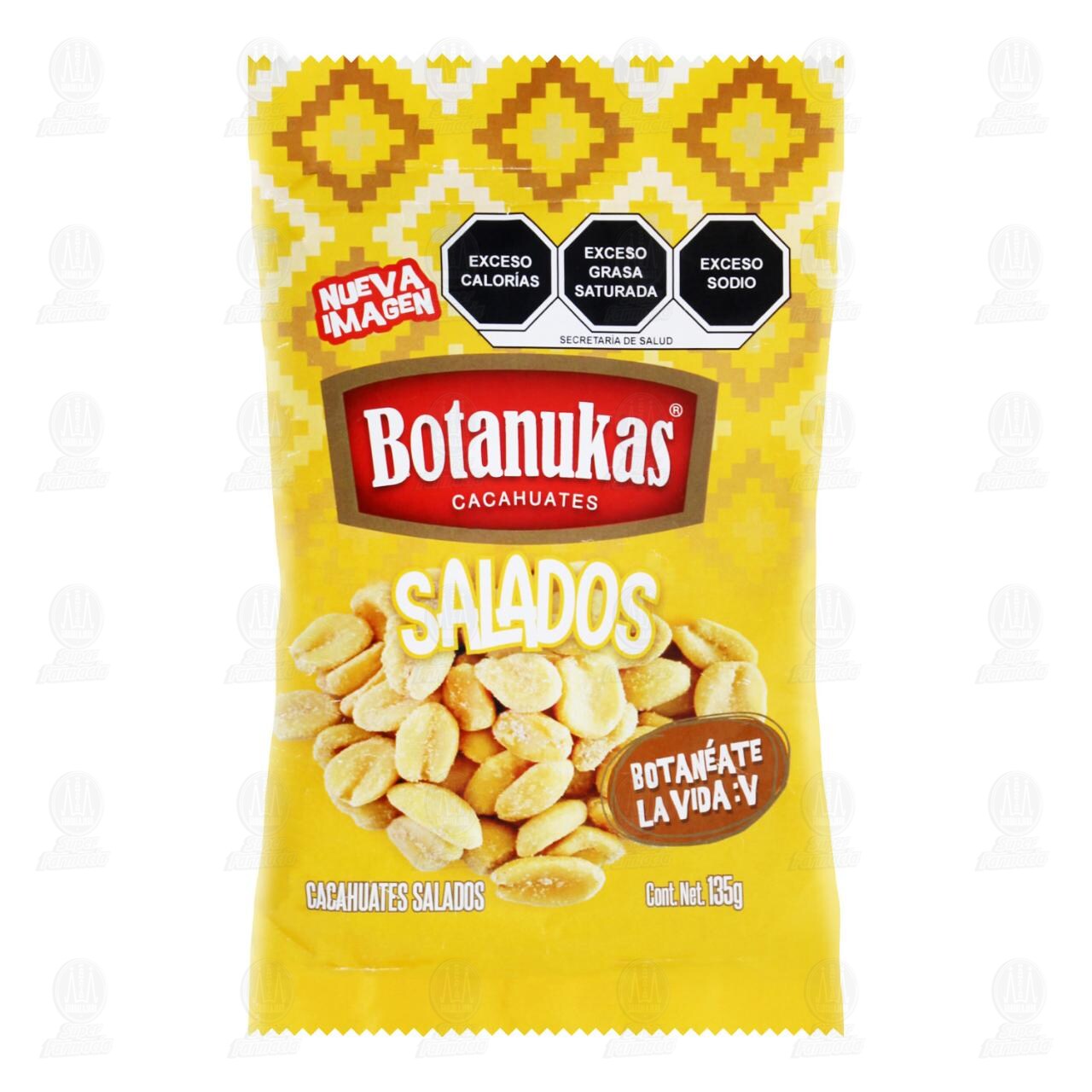 Cacahuates Botanukas Salados, 135 gr.