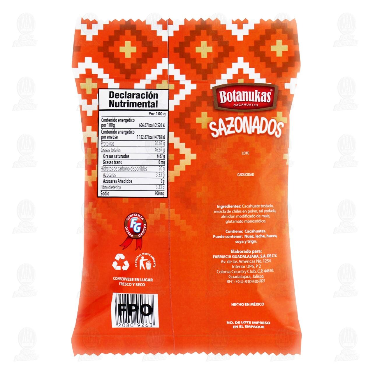 Cacahuates Botanukas Sazonados, 135 gr. image number 1