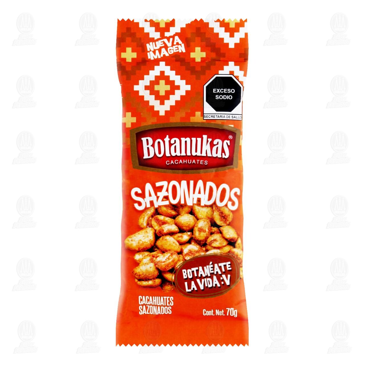 Cacahuates Botanukas Sazonados, 70 gr.