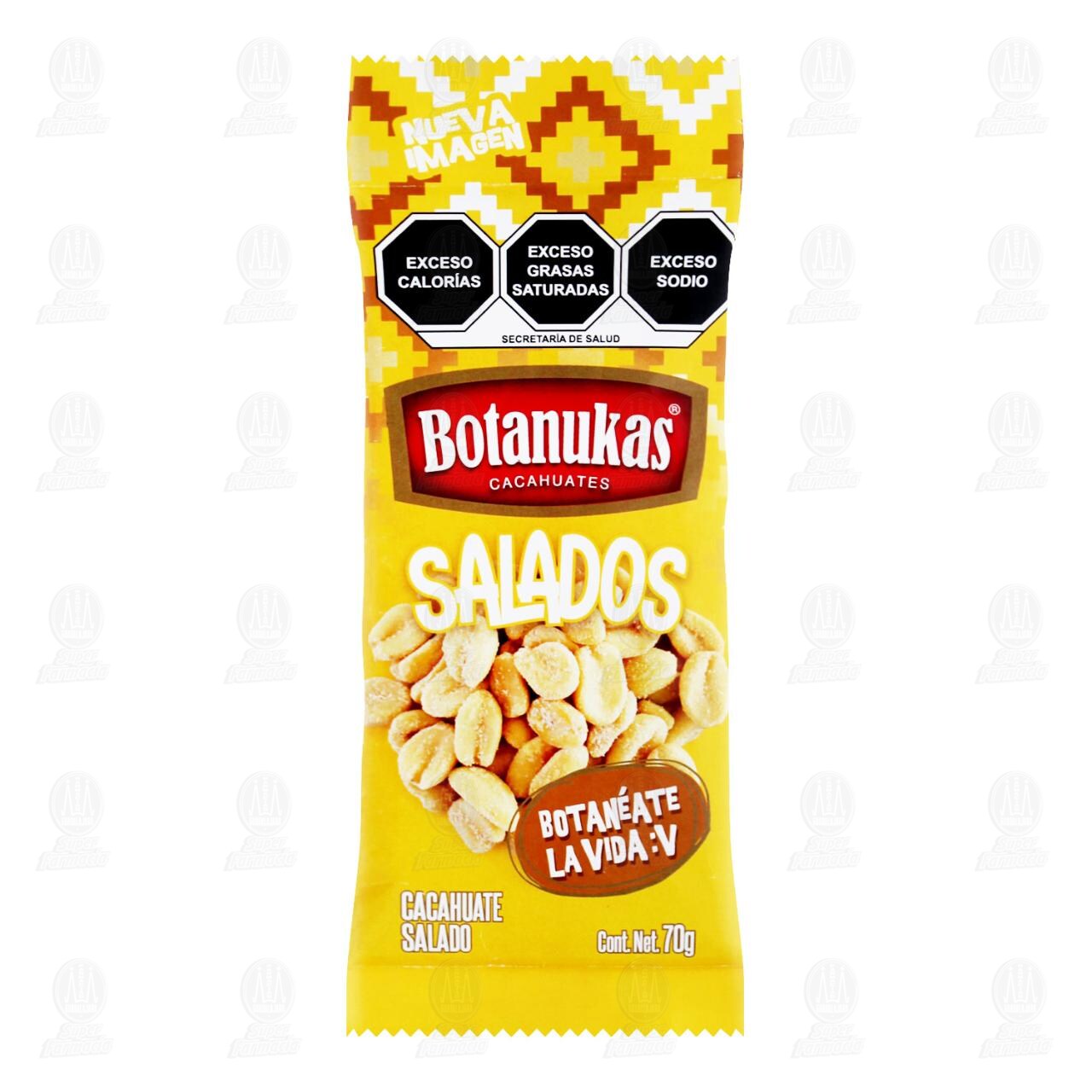 Cacahuates Botanukas Salados, 70 gr.