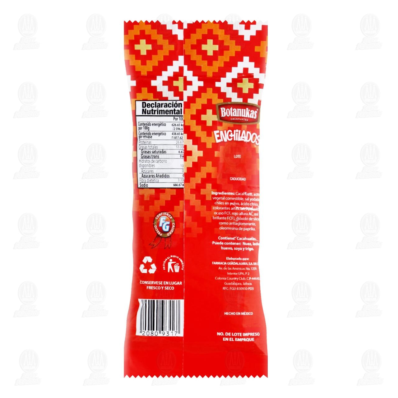 Cacahuates Botanukas Enchilados, 70 gr. image number 1