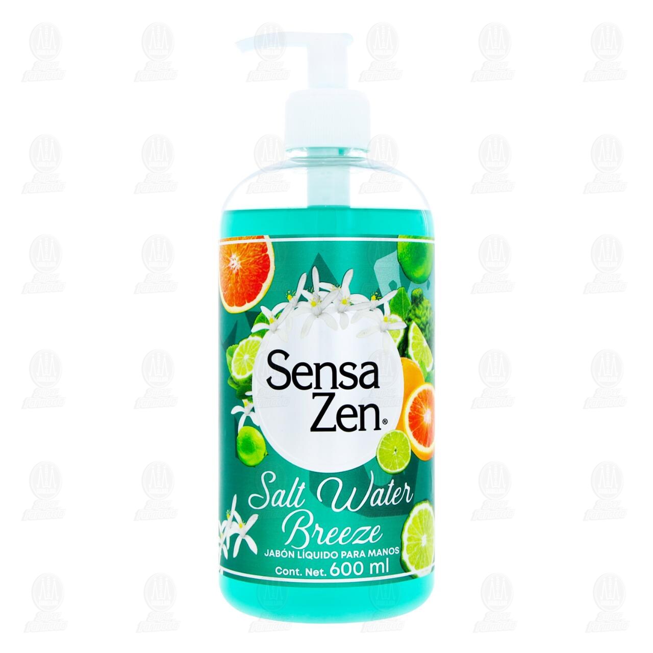 Jab&oacute;n L&iacute;quido para Manos Sensa Zen Antibacterial Salt Water Breeze, 600 ml. image number 1
