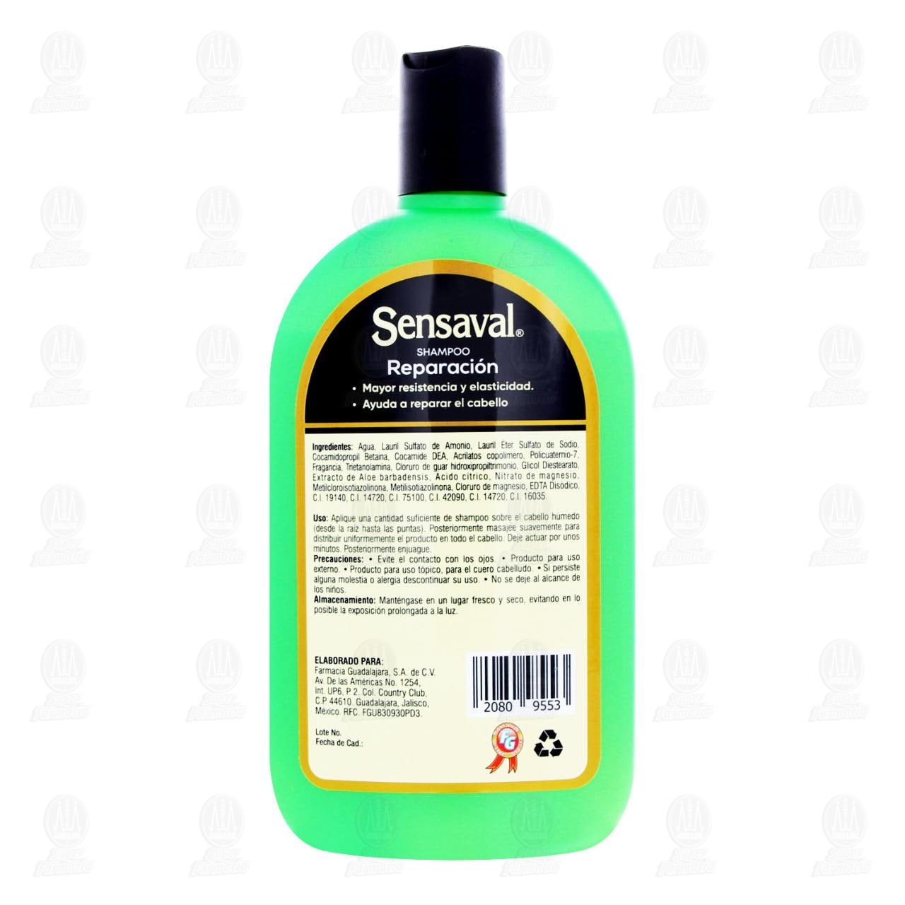 Shampoo Sensaval Reparaci&oacute;n con Aloe Vera, 350 ml. image number 2