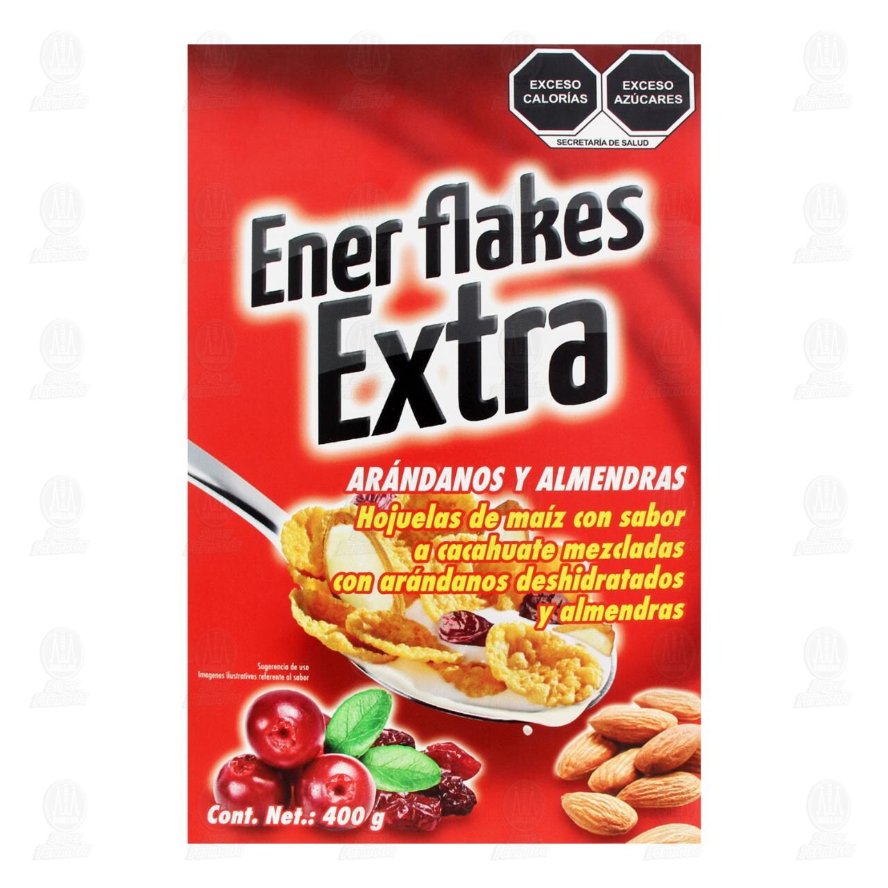 Cereal Ener Flakes Extra Ar&aacute;ndanos y Almendras, 400 gr. image number 1