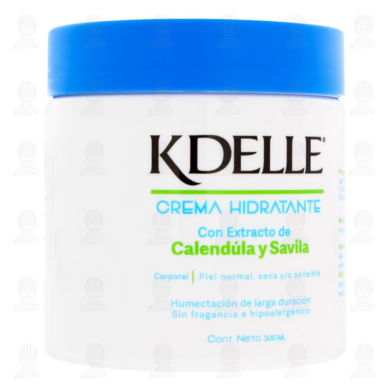 Imagen para Crema Corporal Hidratante Kdelle con Extracto de Calendúla y Savila, 500 ml.