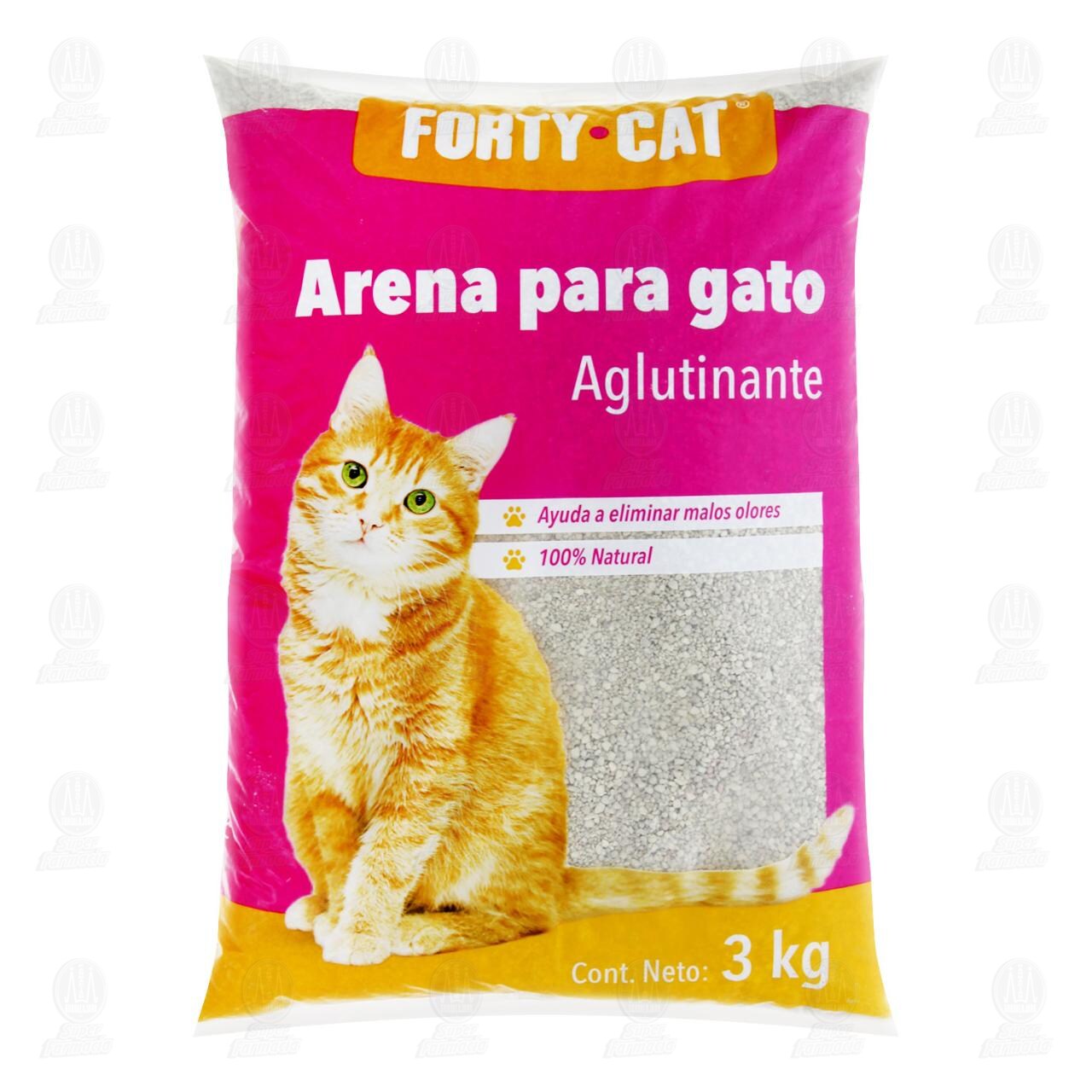Arena para Gato Forty Cat Aglutinante, 3 kg.