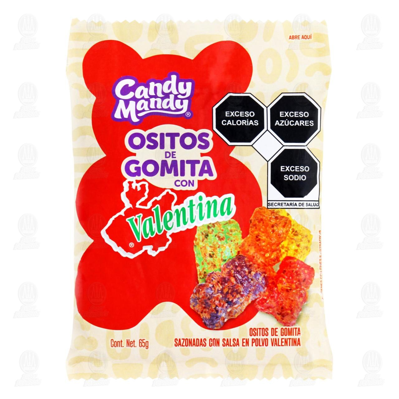 Ositos de Gomita Candy Mandy con Valentina, 65 gr.