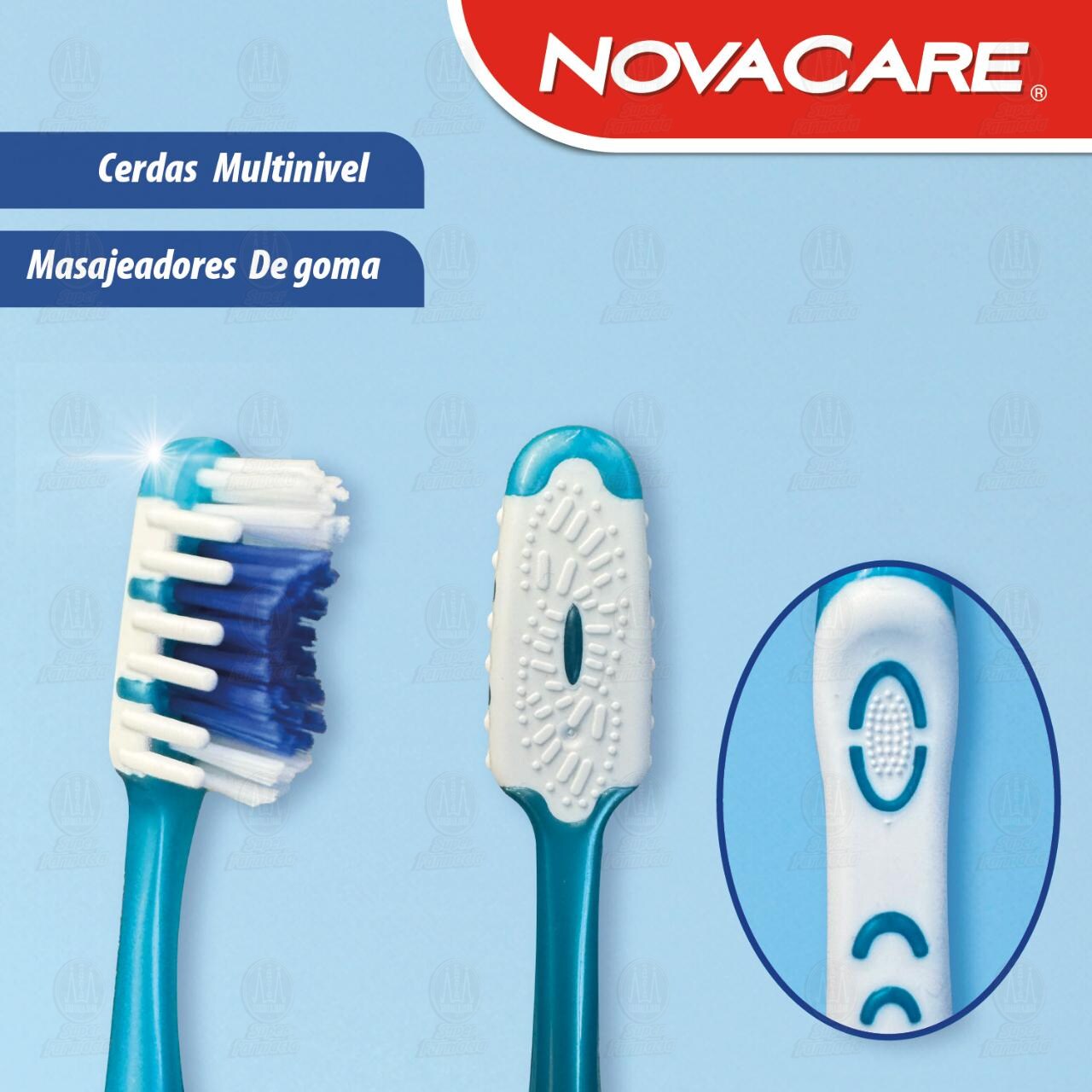 Cepillo Dental NovaCare Diamond Plus Medio 2 Pack, 2 pzas. image number 2