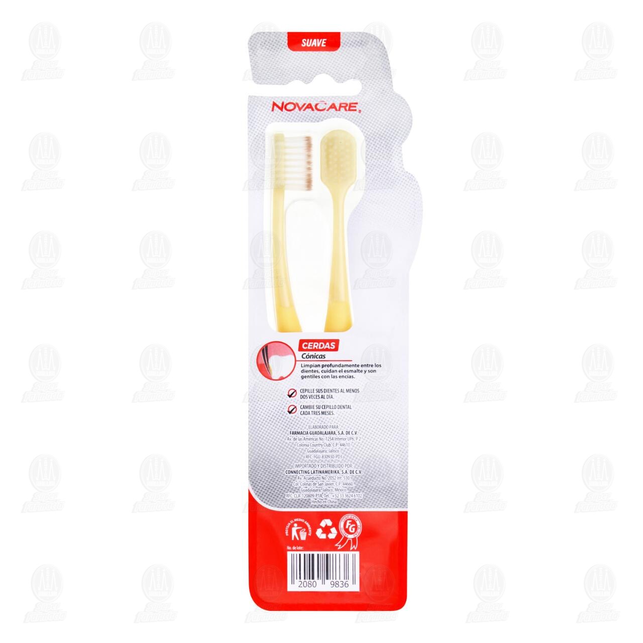 Cepillo Dental NovaCare Restore Suave, 2 pzas. image number 1
