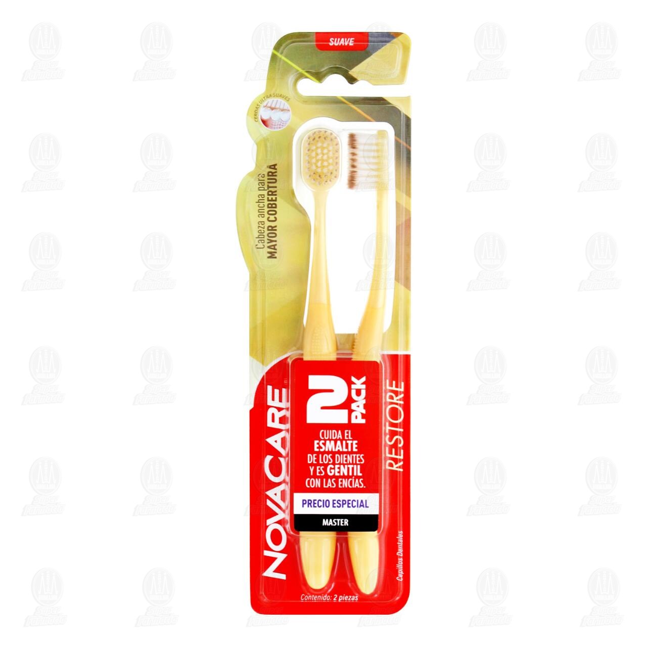 Cepillo Dental NovaCare Restore Suave, 2 pzas. image number 0