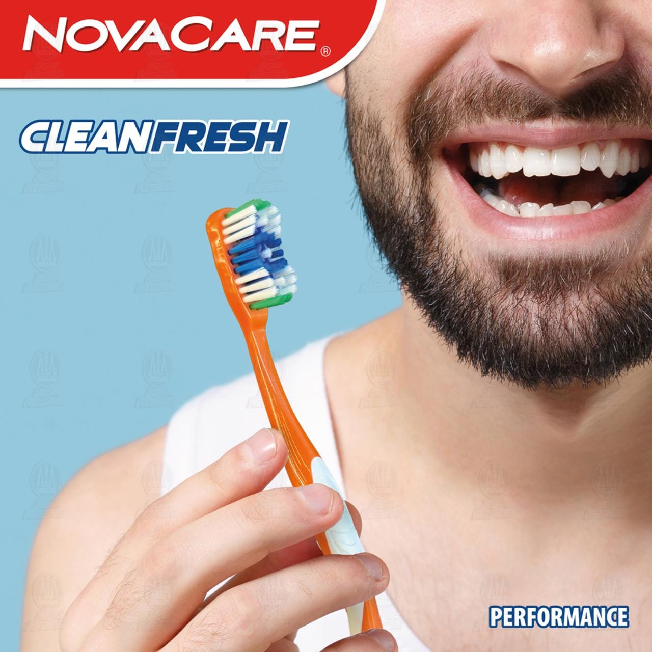 Cepillo Dental NovaCare Clean Fresh Medio 2 Pack, 2 pzas. image number 3