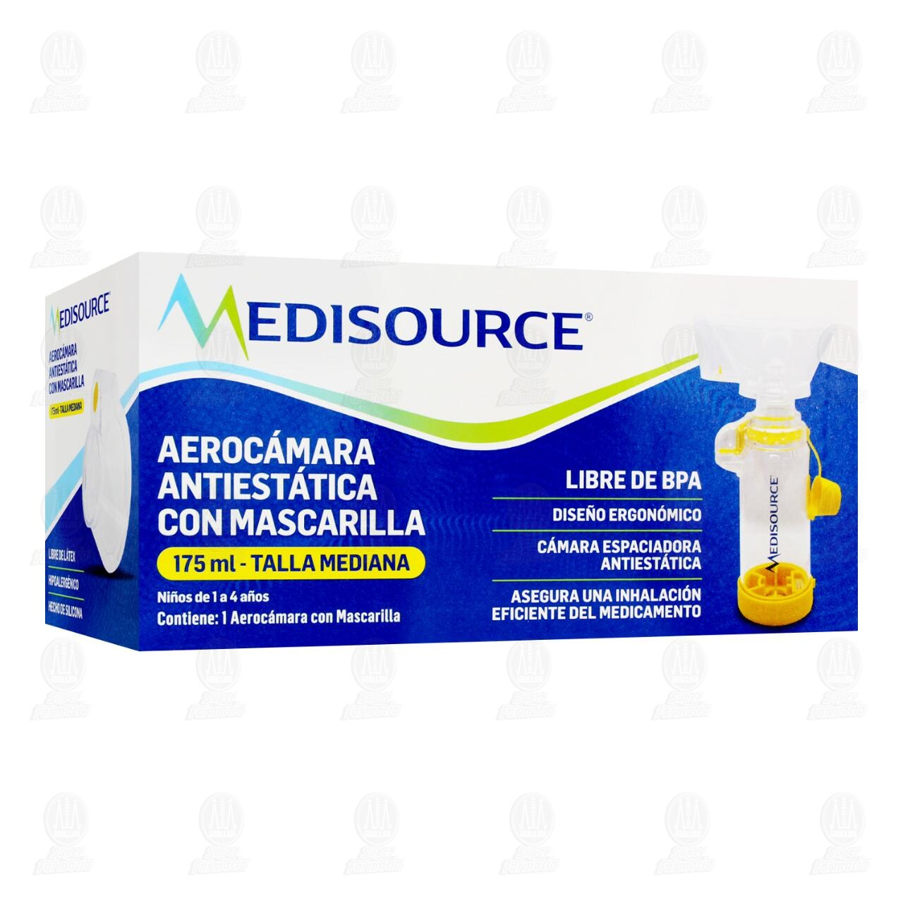Aeroc&aacute;mara Antiest&aacute;tica Medisource con Mascarilla Talla Mediana, 1 pz.
