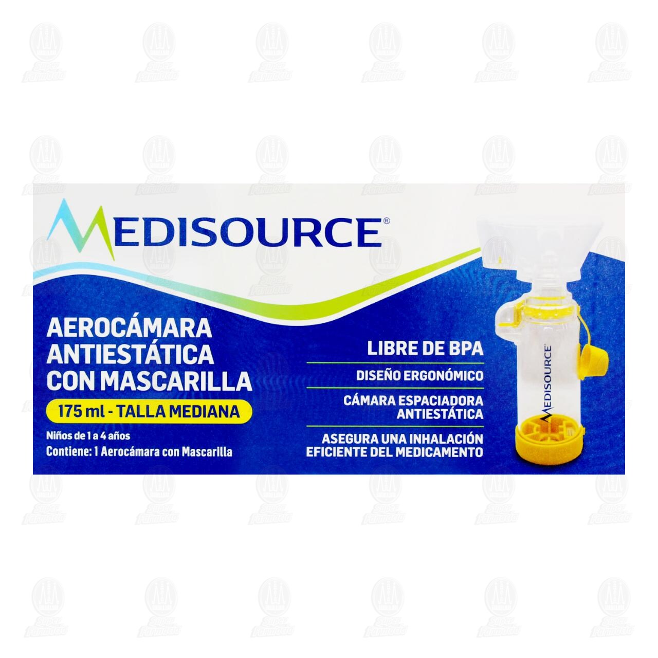 Aeroc&aacute;mara Antiest&aacute;tica Medisource con Mascarilla Talla Mediana, 1 pz. image number 1