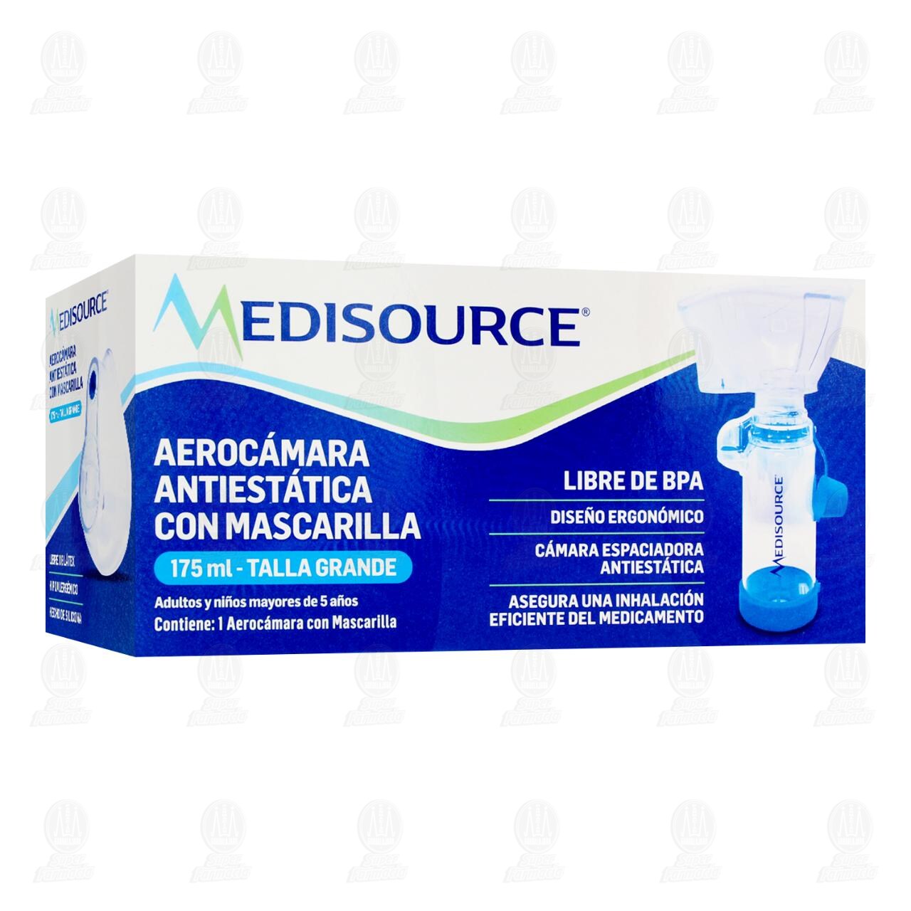 Aeroc&aacute;mara Antiest&aacute;tica Medisource con Mascarilla Talla Grande, 1 pz. image number 0