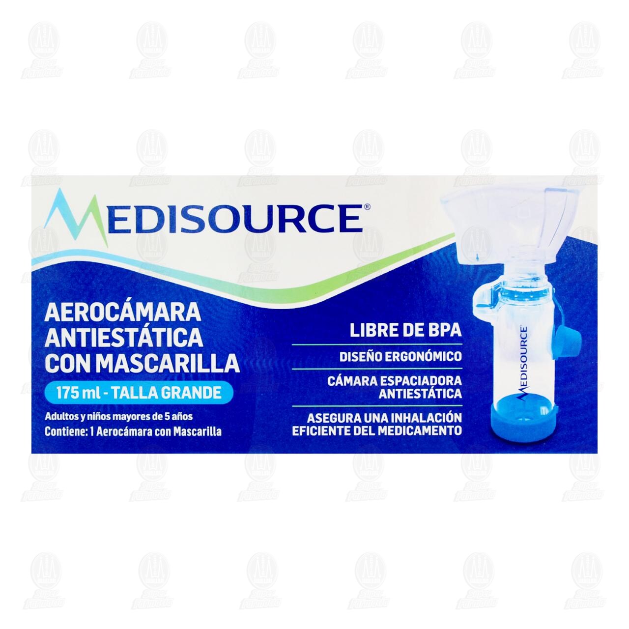 Aeroc&aacute;mara Antiest&aacute;tica Medisource con Mascarilla Talla Grande, 1 pz. image number 1
