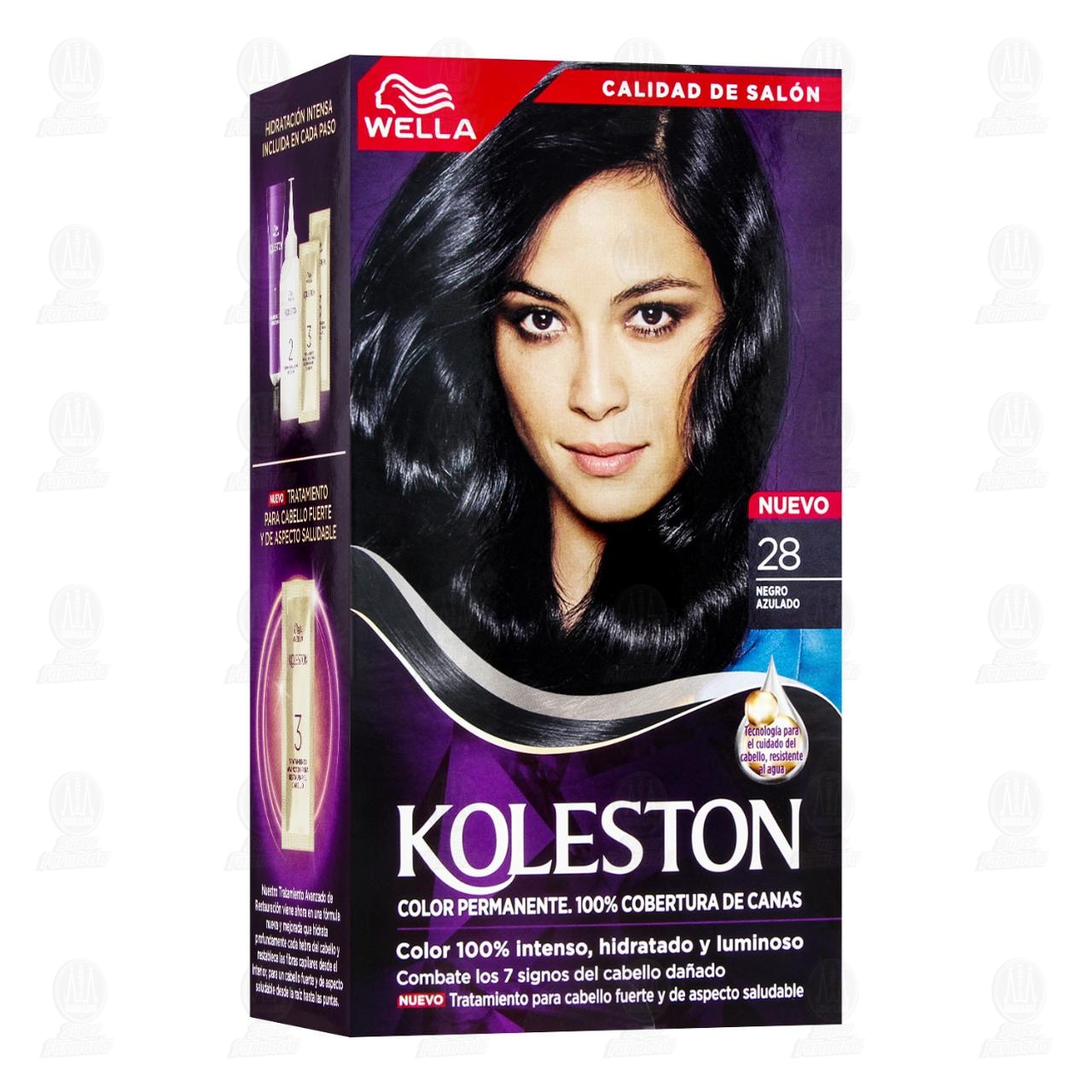 Tinte Koleston en Crema Color Negro Azulado (28),1 pz.