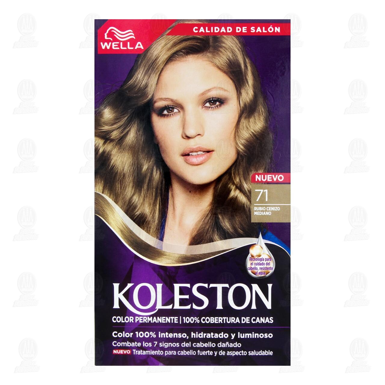 Tinte Koleston en Crema Color Rubio Cenizo Mediano (71), 1 pz. image number 1