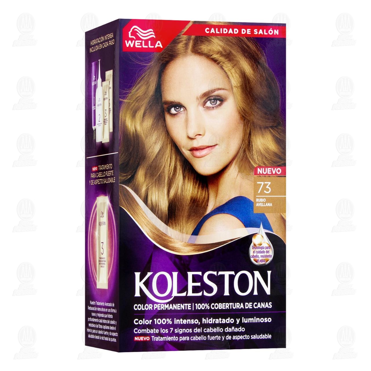 Tinte Koleston en Crema Color Rubio Avellana (73), 1 pz.