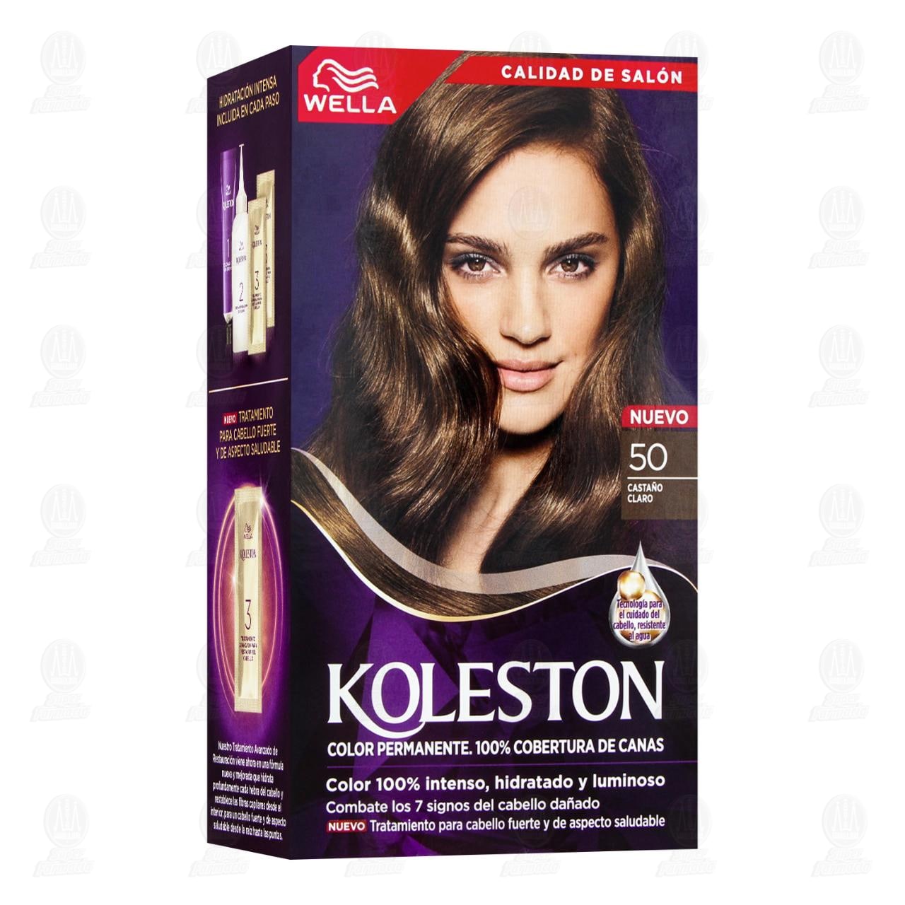 Imagen para Tinte Koleston en Crema Color Castaño Claro (50), 8 pzas.