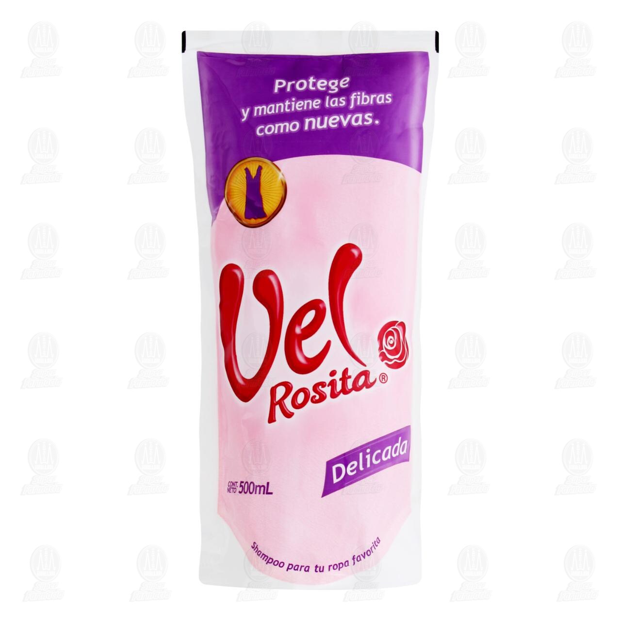 Shampoo para Ropa Delicada Vel Rosita Líquido, 500 ml.