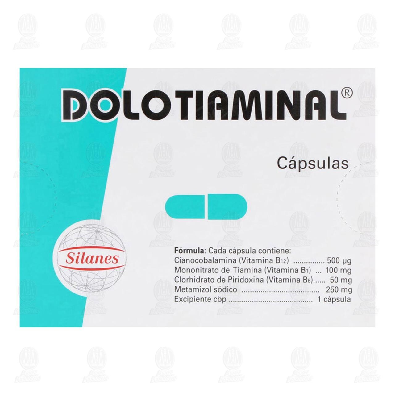 Dolo Tiaminal, 24 Cápsulas. image number 2