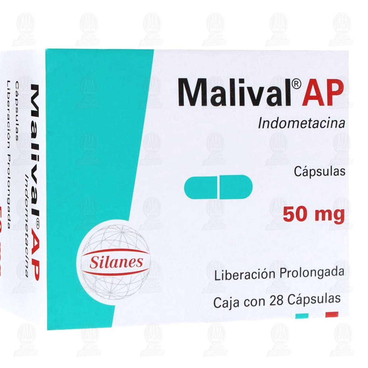 Malival AP 50 mg, 28 C&aacute;psulas. image number 0