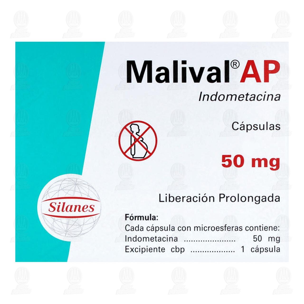 Malival AP 50 mg, 28 C&aacute;psulas. image number 2