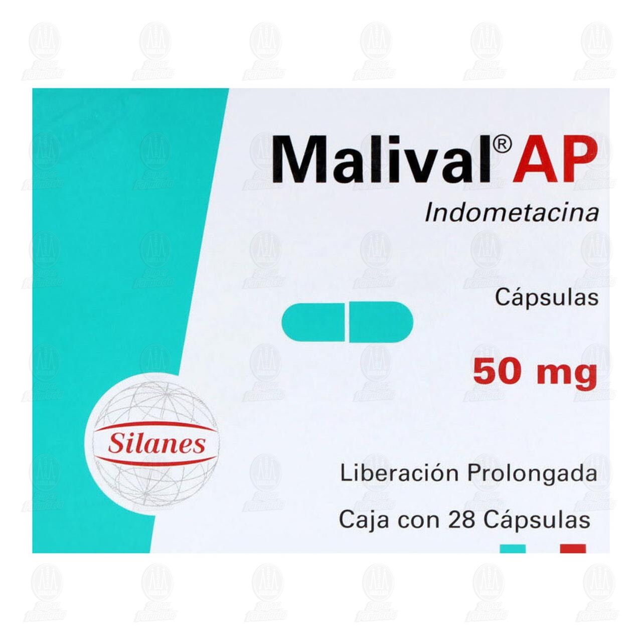 Malival AP 50 mg, 28 C&aacute;psulas. image number 1