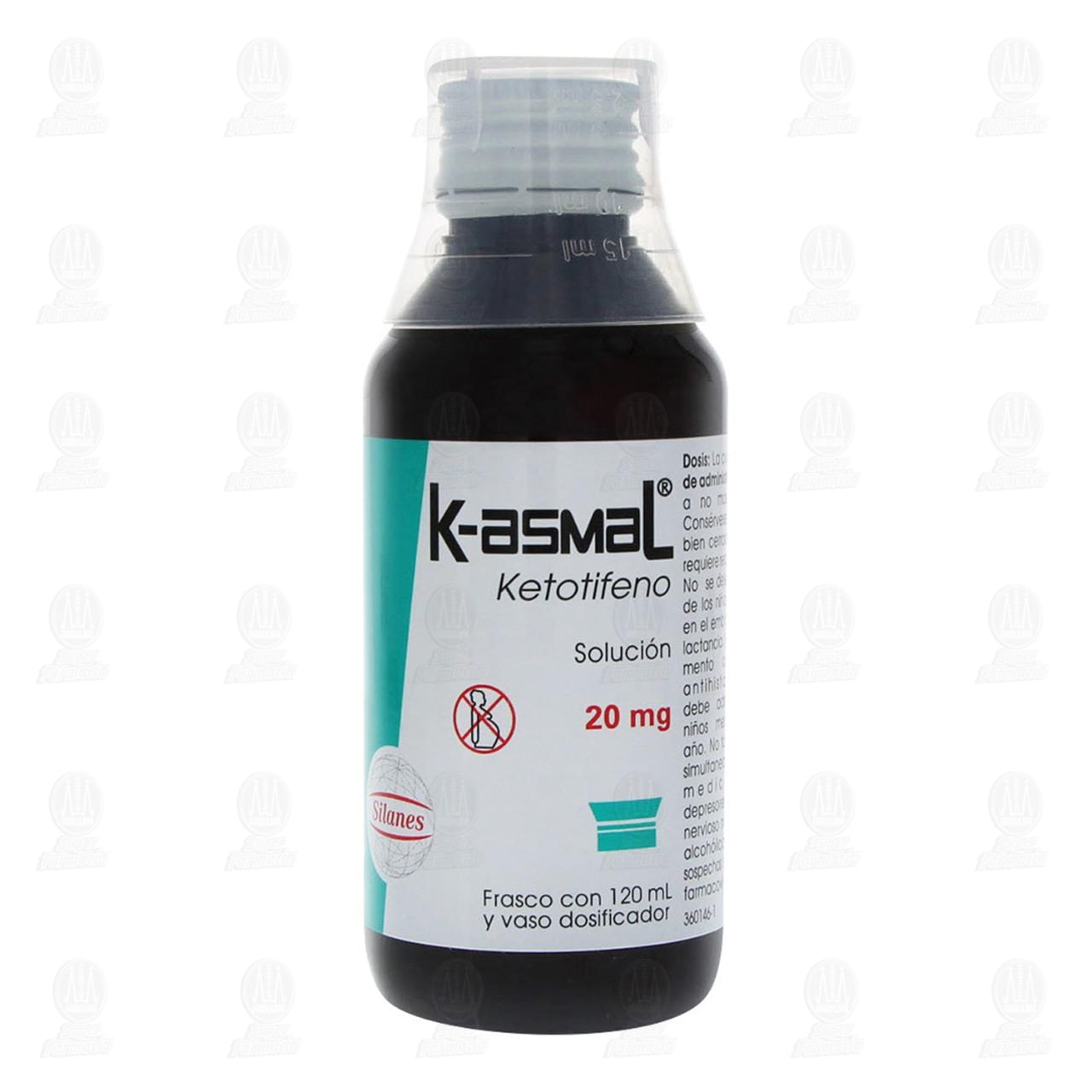 K-asmal 20 mg Soluci&oacute;n, 120 ml. image number 1