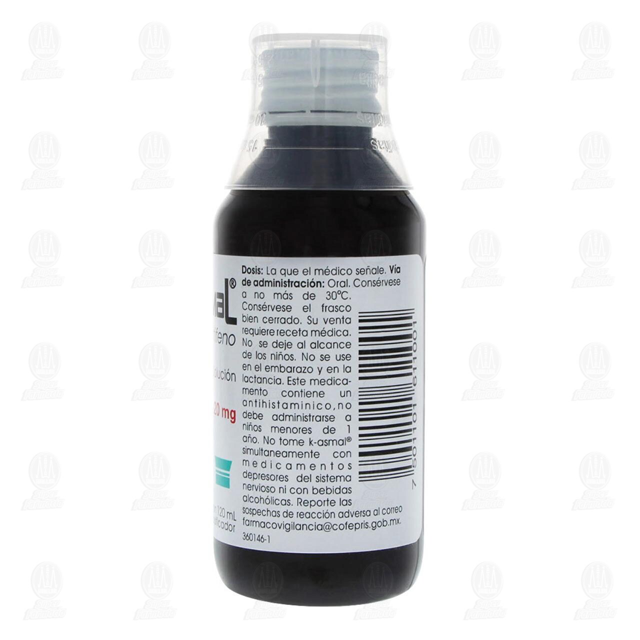 K-asmal 20 mg Soluci&oacute;n, 120 ml. image number 3
